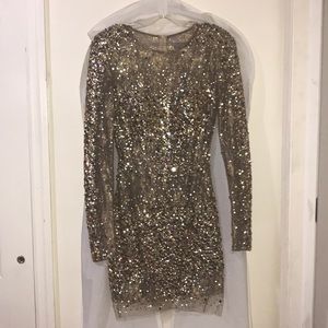 Sexy sheer Beaded dress